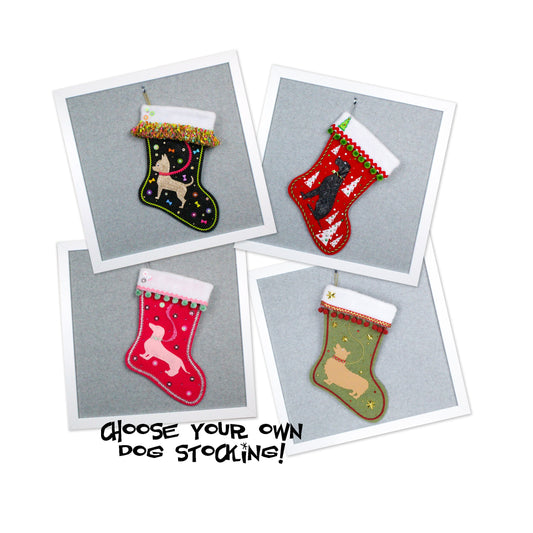 Custom Dog Handmade Christmas Stocking
